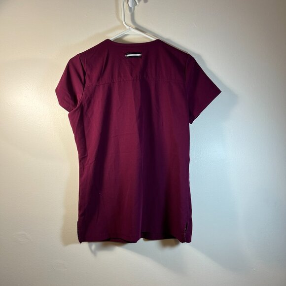 Beyond Scrubs Women's XSmall Maroon Tunic Scrubs - Picture 5 of 5
